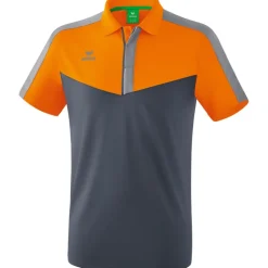 Erima Herren Poloshirt Squad orange-grau