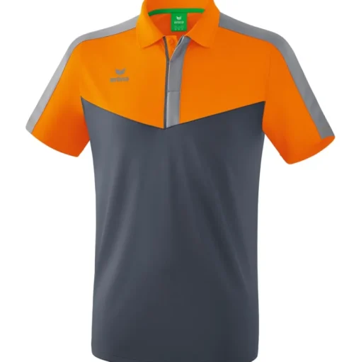 Erima Herren Poloshirt Squad orange-grau