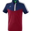 Erima Herren Poloshirt Squad blau-rot-grau