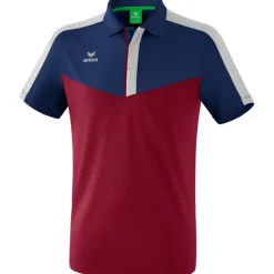 Erima Herren Poloshirt Squad blau-rot-grau