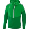 Erima Herren Tracktop Jacke mit Kapuze Squad grün-grau