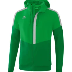 Erima Herren Tracktop Jacke mit Kapuze Squad grün-grau