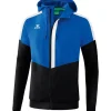 Erima Herren Tracktop Jacke mit Kapuze Squad blau-schwarz