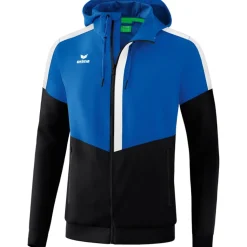 Erima Herren Tracktop Jacke mit Kapuze Squad blau-schwarz
