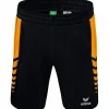 Erima Herren Training Shorts Six Wings schwarz-orange