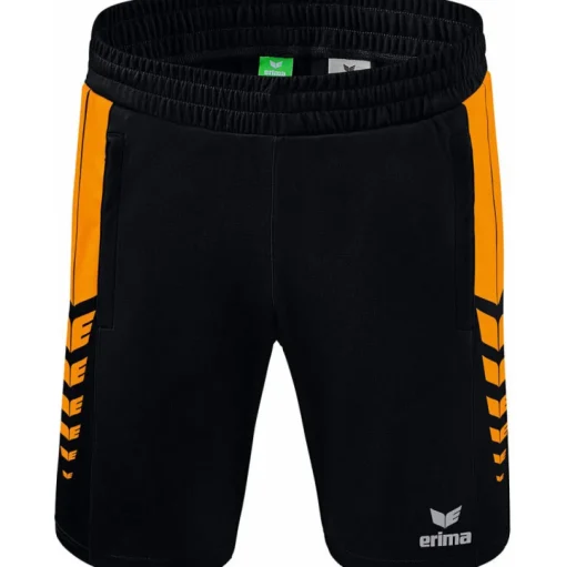 Erima Herren Training Shorts Six Wings schwarz-orange