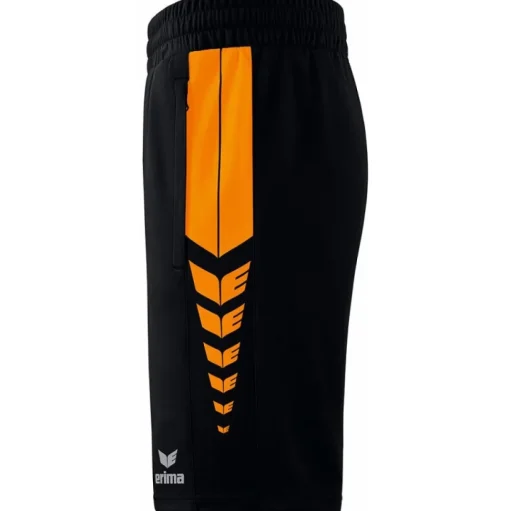 Erima Herren Training Shorts Six Wings schwarz-orange