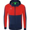Erima Herren Trainingsjacke mit Kapuze Six Wings blau-rot