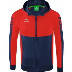Erima Herren Trainingsjacke mit Kapuze Six Wings blau-rot