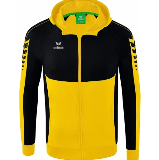 Erima Herren Trainingsjacke mit Kapuze Six Wings gelb