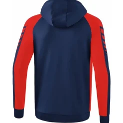 Erima Herren Trainingsjacke mit Kapuze Six Wings blau-rot
