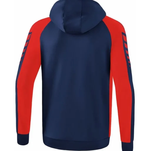 Erima Herren Trainingsjacke mit Kapuze Six Wings blau-rot