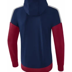 Erima Herren Trainingsjacke mit Kapuze Squad blau-rot-grau