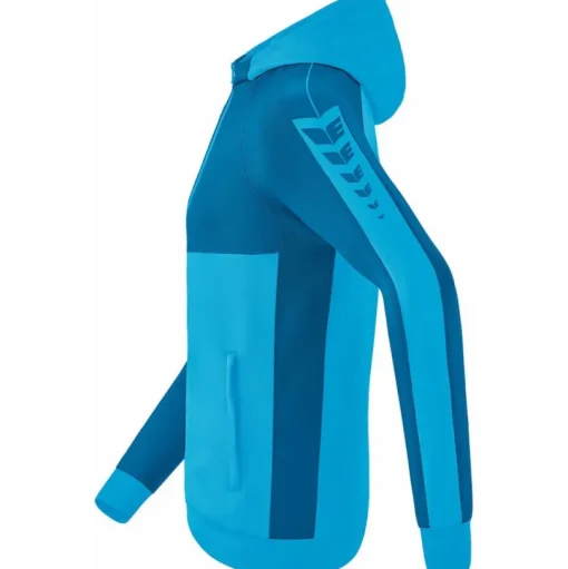 Erima Herren Trainingsjacke mit Kapuze Six Wings blau