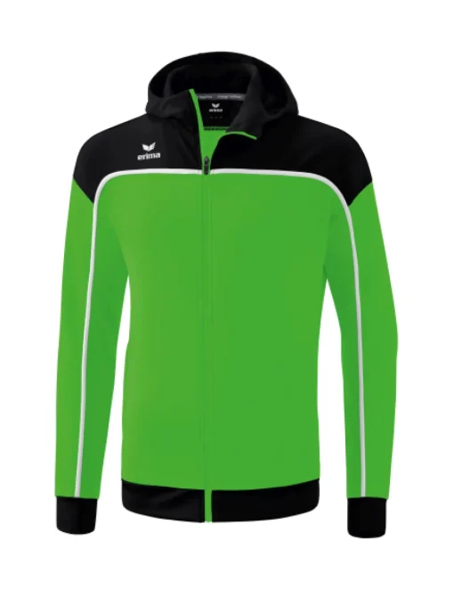 erima Kinder CHANGE by erima Trainingsjacke mit Kapuze green/schwarz/weiß