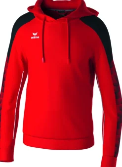 Erima Kinder EVO STAR Kapuzensweat rot schwarz