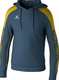 Erima Kinder EVO STAR Kapuzensweat slate grey gelb