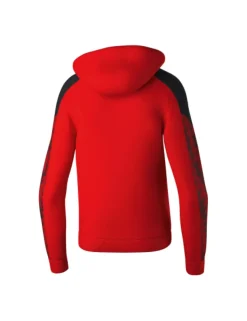 Erima Kinder EVO STAR Kapuzensweat rot schwarz