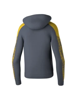 Erima Kinder EVO STAR Kapuzensweat slate grey gelb