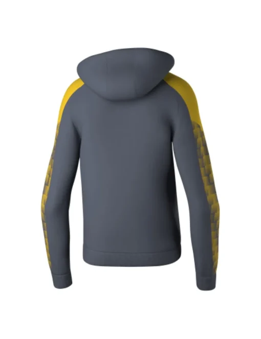 Erima Kinder EVO STAR Kapuzensweat slate grey gelb