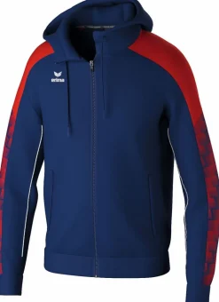 Erima Kinder EVO STAR Trainingsjacke mit Kapuze new navy rot