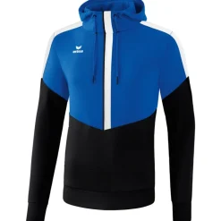 Erima Kinder Hoodie Squad blau-schwarz-weiß