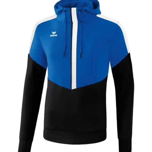 Erima Kinder Hoodie Squad blau-schwarz-weiß