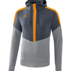 Erima Kinder Hoodie Squad grau-orange