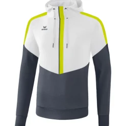 Erima Kinder Hoodie Squad weiß-grau-grün