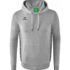 Erima Kinder Kapuzensweat Essential Team grau