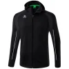 erima Kinder LIGA STAR Trainingsjacke mit Kapuze schwarz/weiß