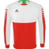 Erima Kinder Sweatshirt Six Wings rot-weiß