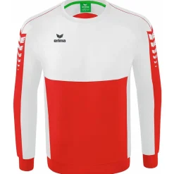 Erima Kinder Sweatshirt Six Wings rot-weiß