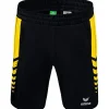 Erima Kinder Training Shorts Six Wings schwarz-gelb