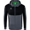 Erima Kinder Trainingsjacke mit Kapuze Six Wings grau