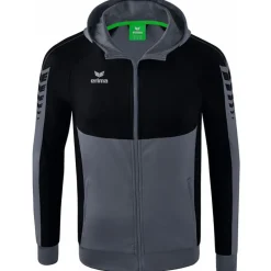 Erima Kinder Trainingsjacke mit Kapuze Six Wings grau