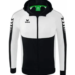 Erima Kinder Trainingsjacke mit Kapuze Six Wings schwarz