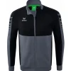 Erima Kinder Trainingsjacke Six Wings grau-schwarz