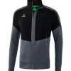 Erima Kinder Trainingsjacke Squad schwarz-grau