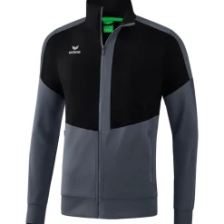 Erima Kinder Trainingsjacke Squad schwarz-grau