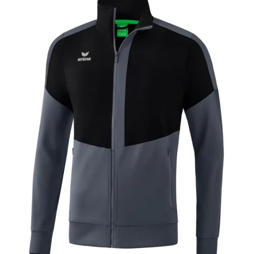 Erima Kinder Trainingsjacke Squad schwarz-grau