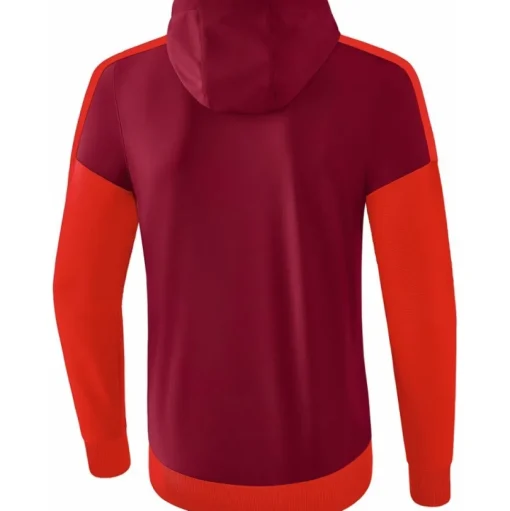 Erima Kinder Trainingsjacke mit Kapuze Squad rot