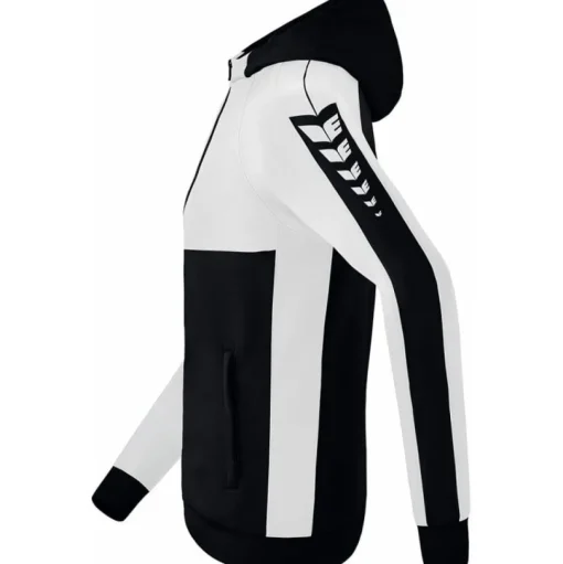 Erima Kinder Trainingsjacke mit Kapuze Six Wings schwarz