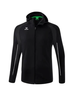 erima LIGA STAR Trainingsjacke mit Kapuze schwarz/weiß