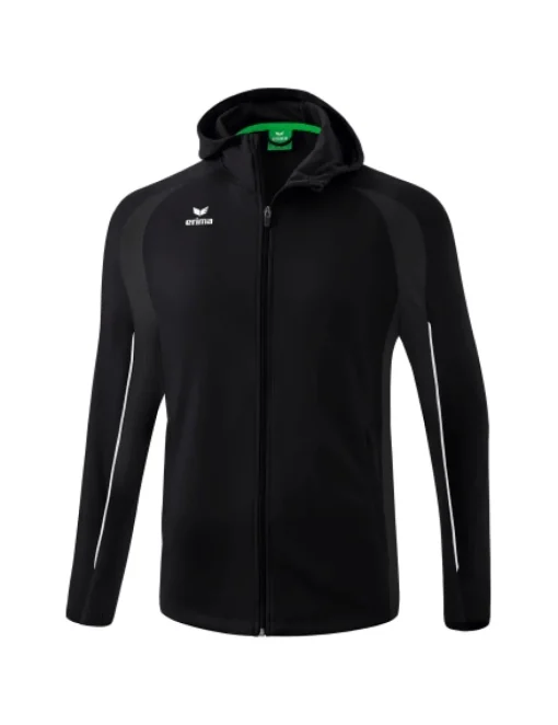 erima LIGA STAR Trainingsjacke mit Kapuze schwarz/weiß