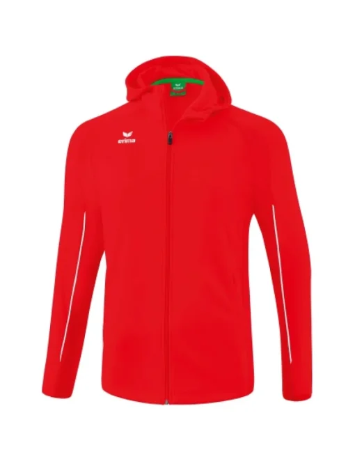 erima LIGA STAR Trainingsjacke mit Kapuze rot/weiß