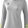 Erima Race Line 2.0 Damen Langarm Laufshirt grau melange