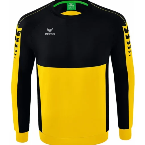 Erima Sweatshirt Six Wings gelb-schwarz