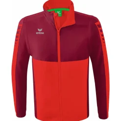 Erima Trainingsjacke Six Wings m.abnehmbaren Ärmeln rot