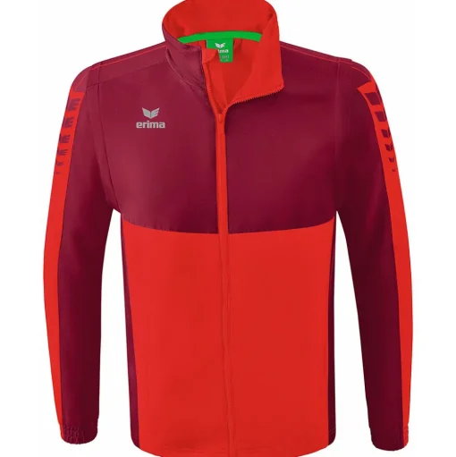 Erima Trainingsjacke Six Wings m.abnehmbaren Ärmeln rot